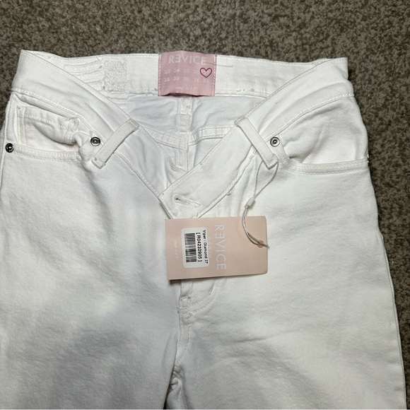 REVICE NWT size 27 Viper / Diamond white jeans - Picture 3 of 6